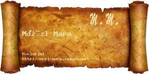 Mözl Mara névjegykártya